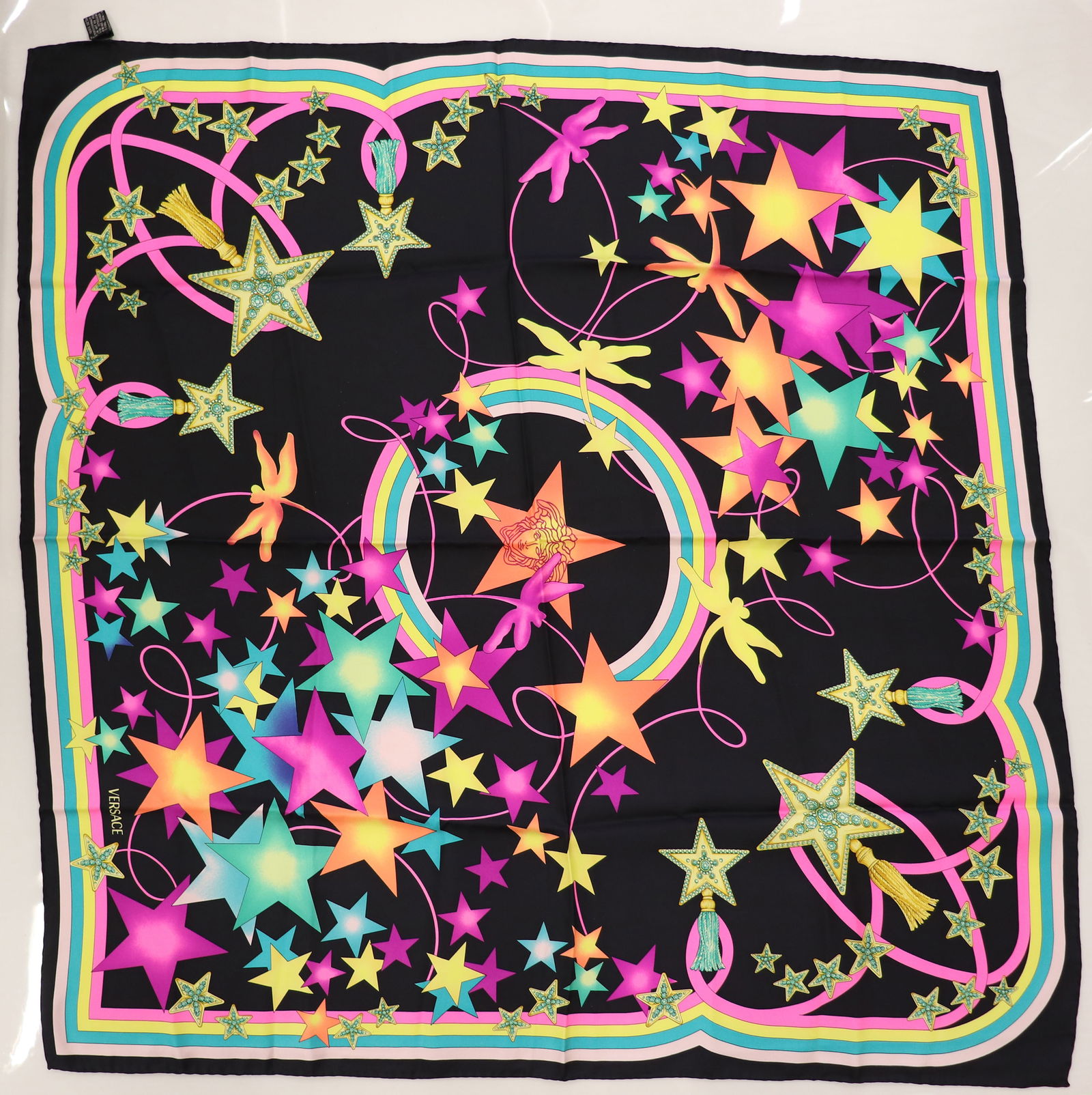 (2) VERSACE SILK SCARVES - 2