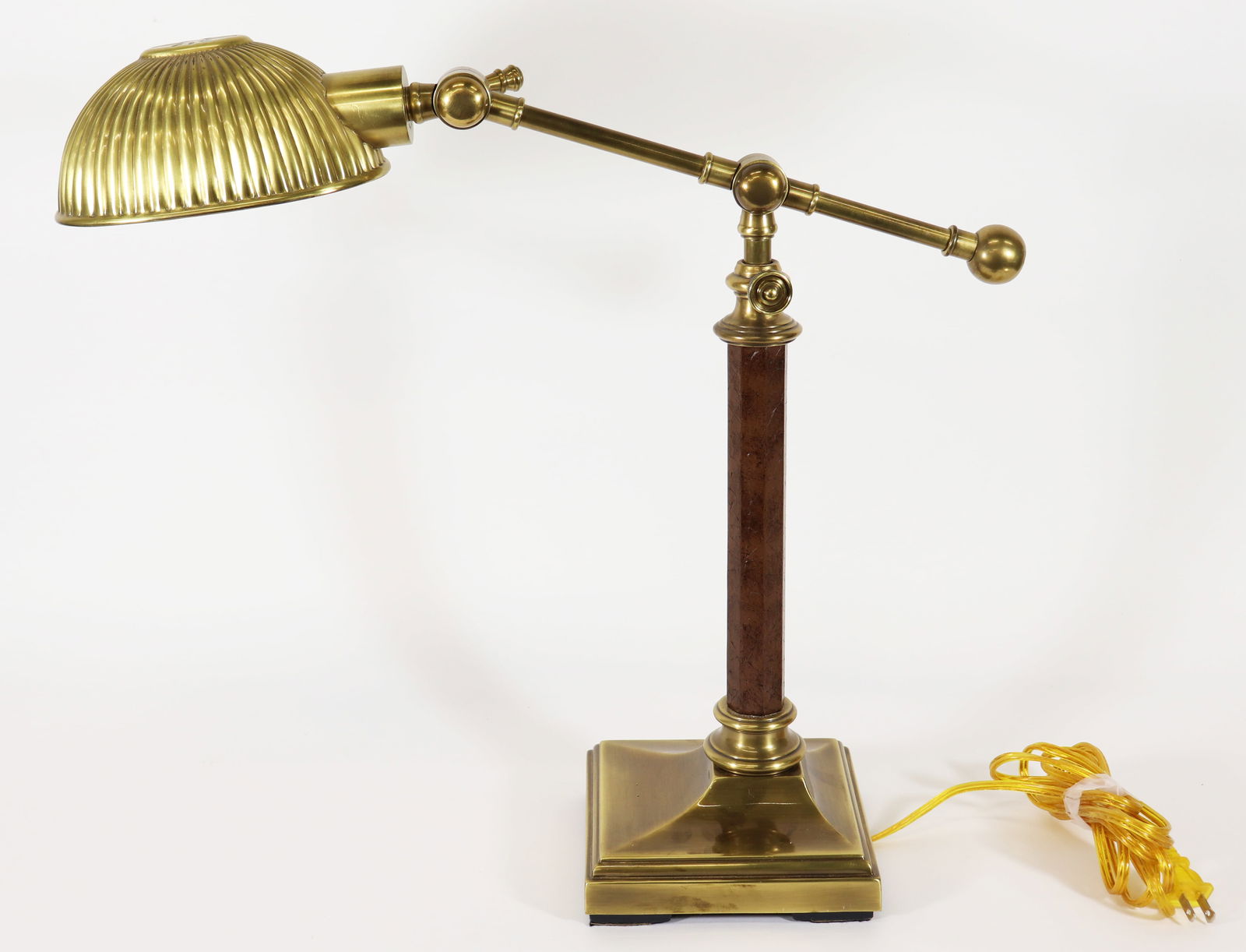BRASS SWING ARM DESK LAMP (1 of 3)