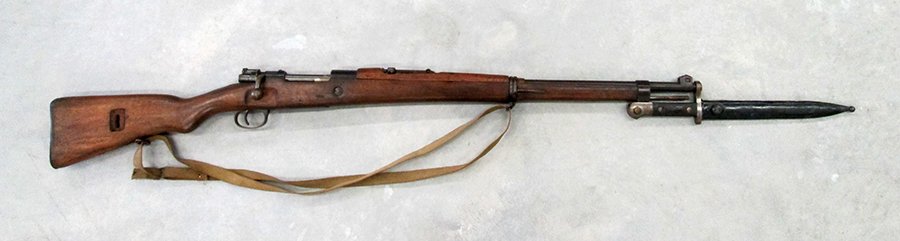 RIFLE WITH BAYONET: Turkish Ankara Mauser with attached bayonet. K. Kale 1945. All gun purchases must be transferred through an FFL broker and will not be shipping outside of the country.