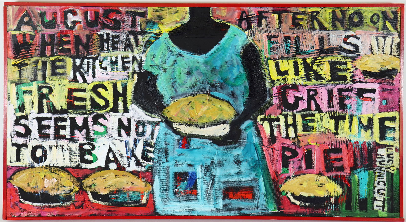 LUCY HUNNICUTT "BAKING PIES" PAINTING (1 of 4)