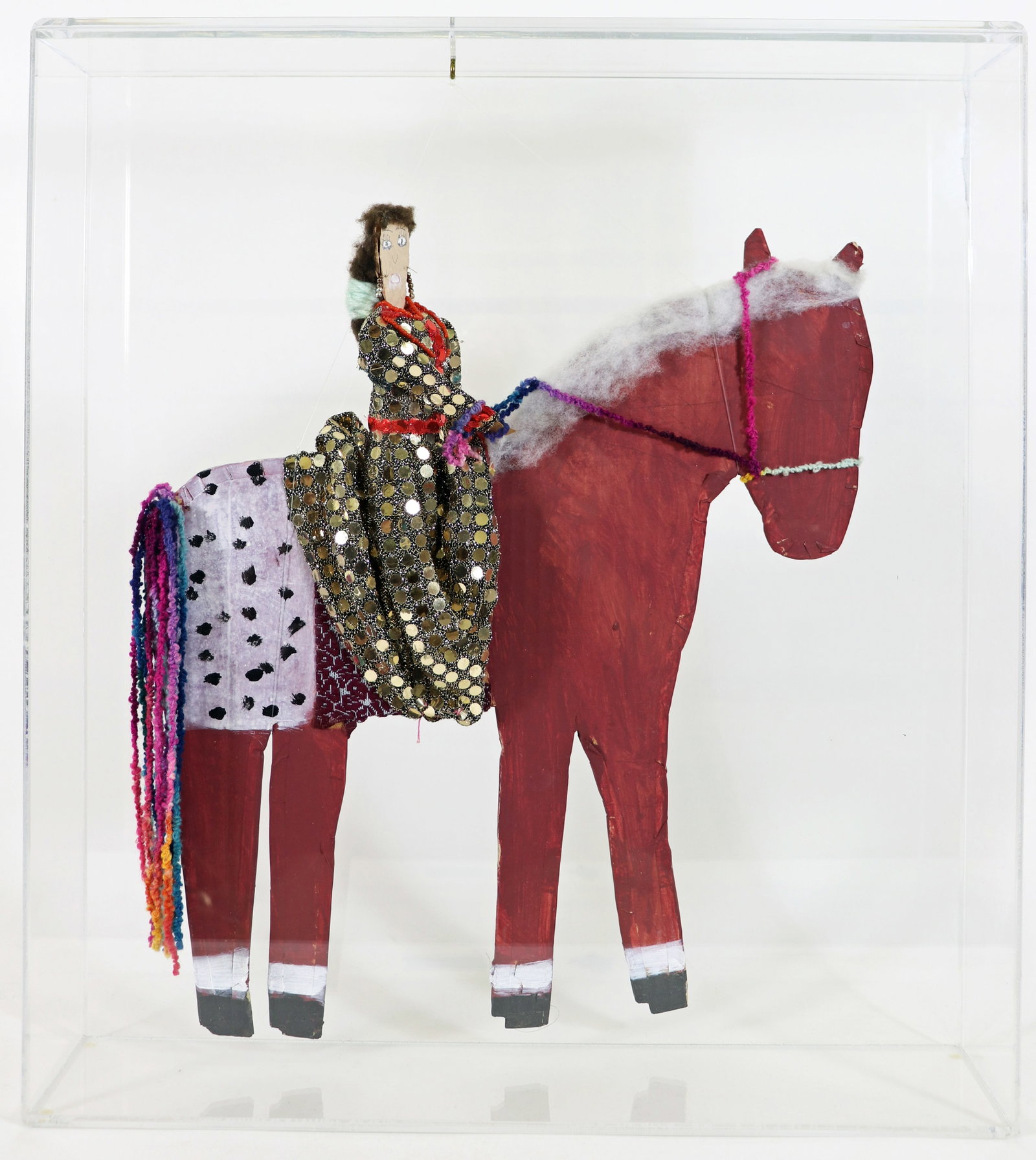 MAMIE DESCHILLE (1920 - 2010) HORSE FOLK ART (1 of 6)