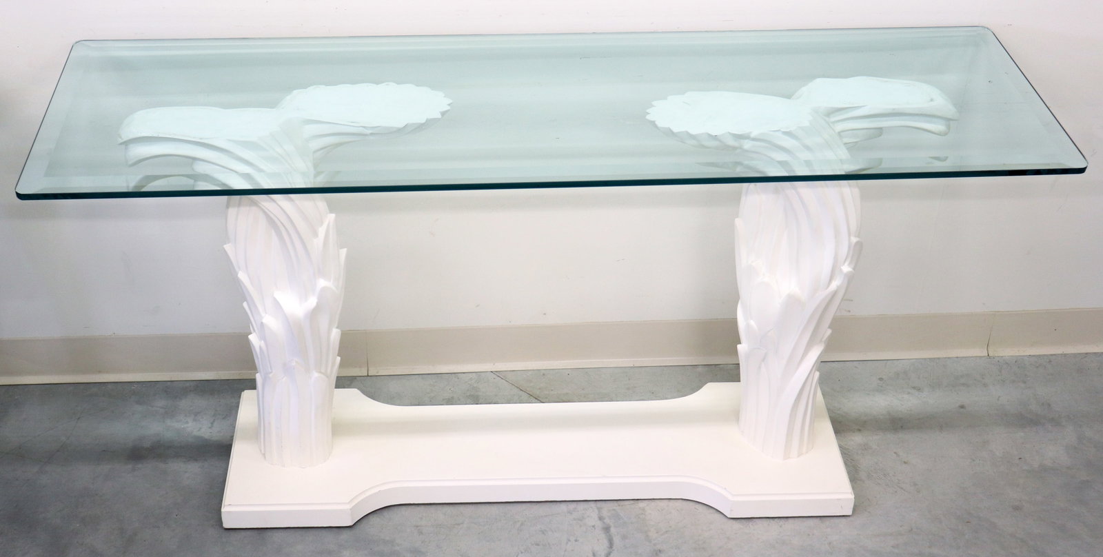 SERGE ROCHE STYLE SCULPTED PALM CONSOLE TABLE (1 of 4)