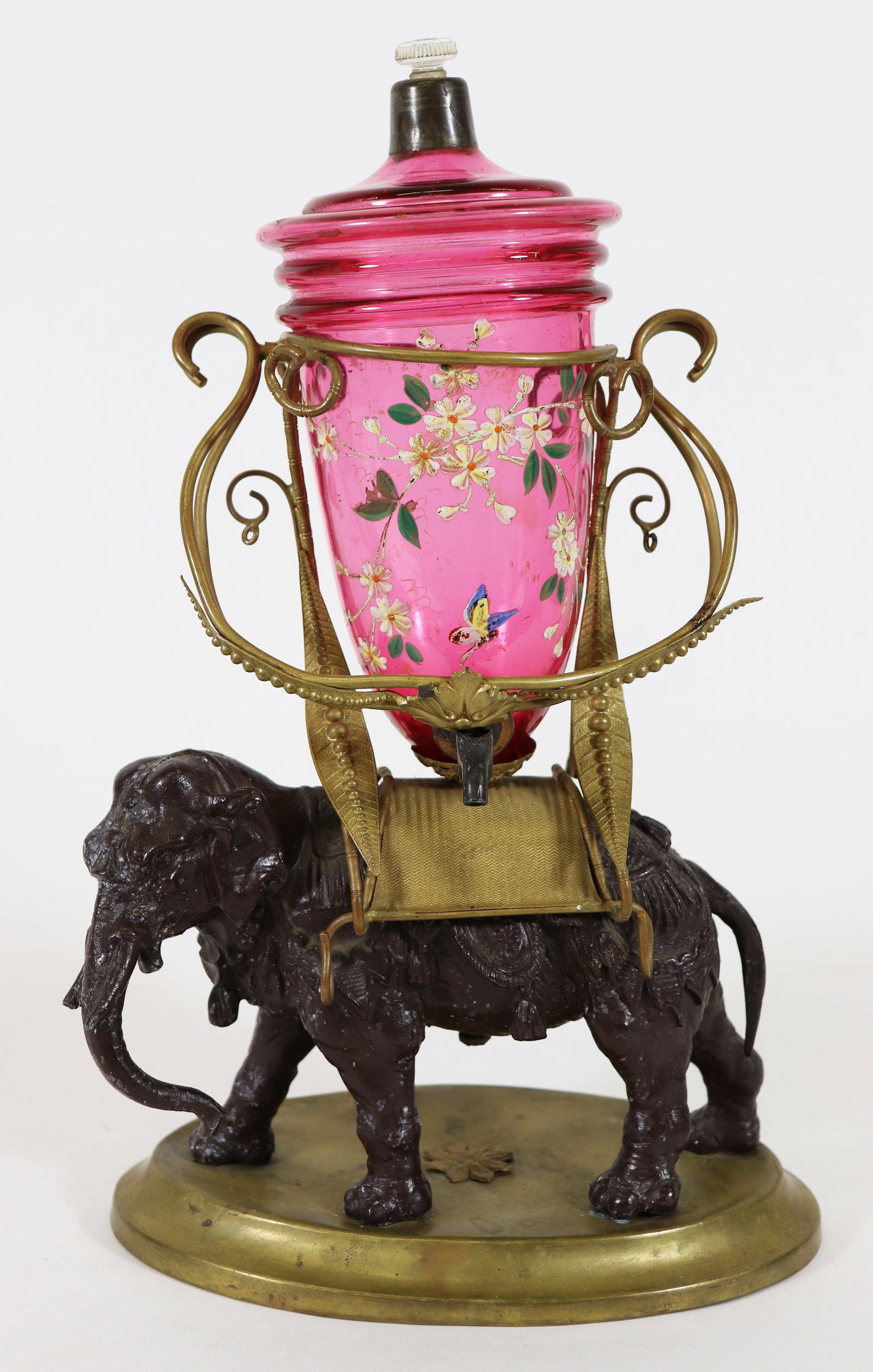 19th CENTURY ELEPHANT LIQUOR FOUNTAIN (1 of 4)
