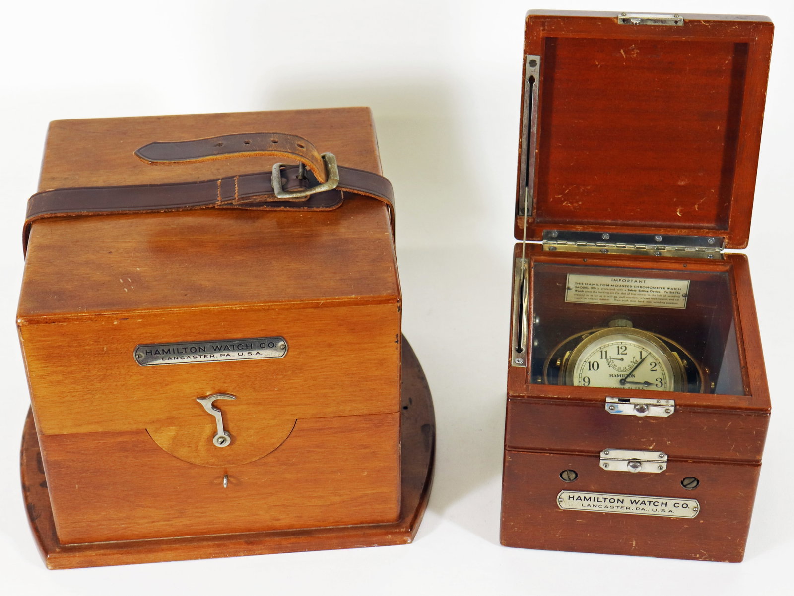 HAMILTON MODEL 22 CHRONOMETER IN BOX - 3