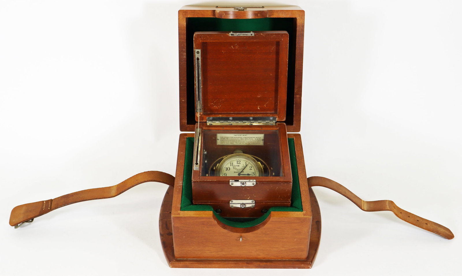 HAMILTON MODEL 22 CHRONOMETER IN BOX - 5