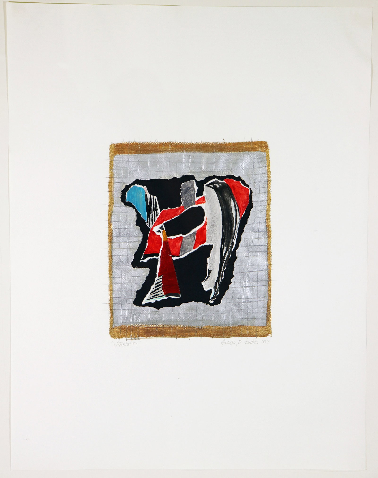 ANDREE CARTER WARRIOR # 1 MIXED MEDIA (1 of 4)