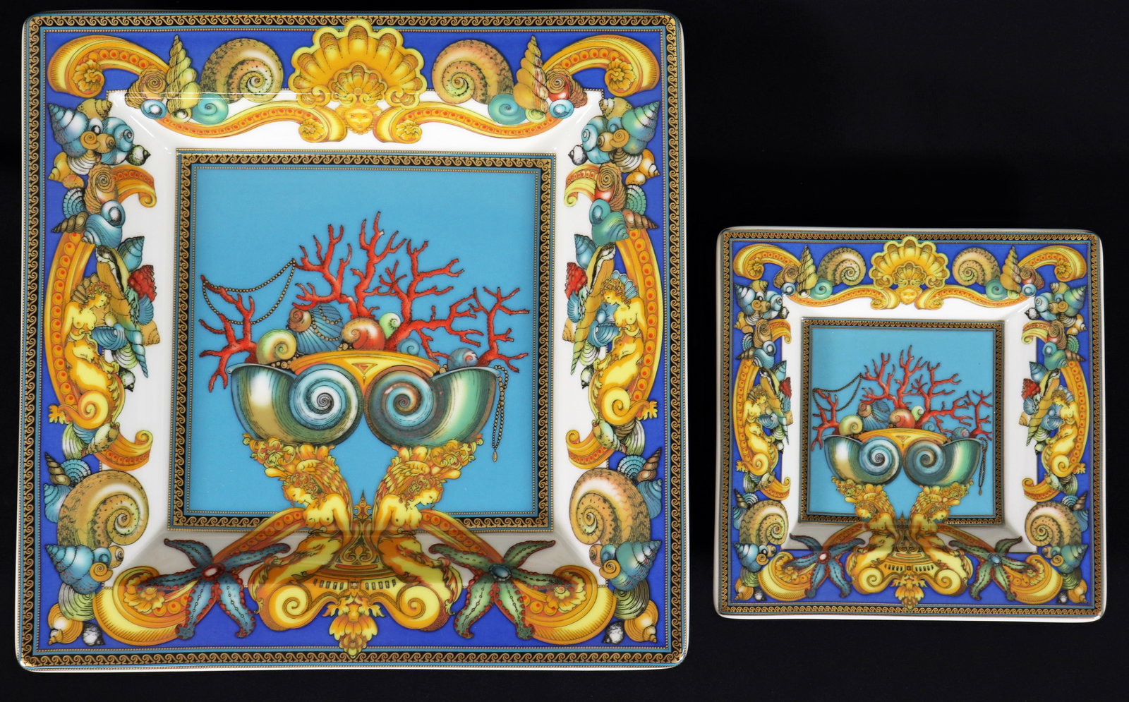 (2) ROSENTHAL VERSACE LES TRESORS DE LE MAR PLATES (1 of 3)