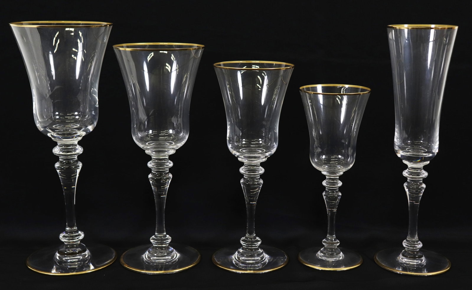 (60) BACCARAT CRYSTAL STEMWARE FRANCE (1 of 4)