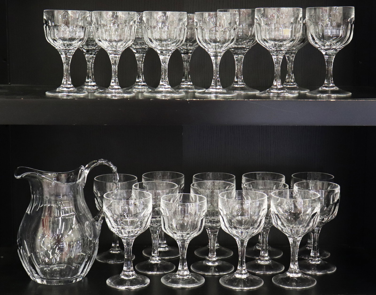 (24) PEILL & PUTZLER CRYSTAL STEMWARE & PITCHER (1 of 3)