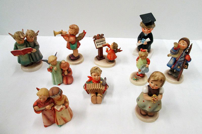 (10) GOEBEL HUMMEL FIGURINES: 257, 145, 144, 110, 74, 15, BYJ 69, 169, 32, & 261.
