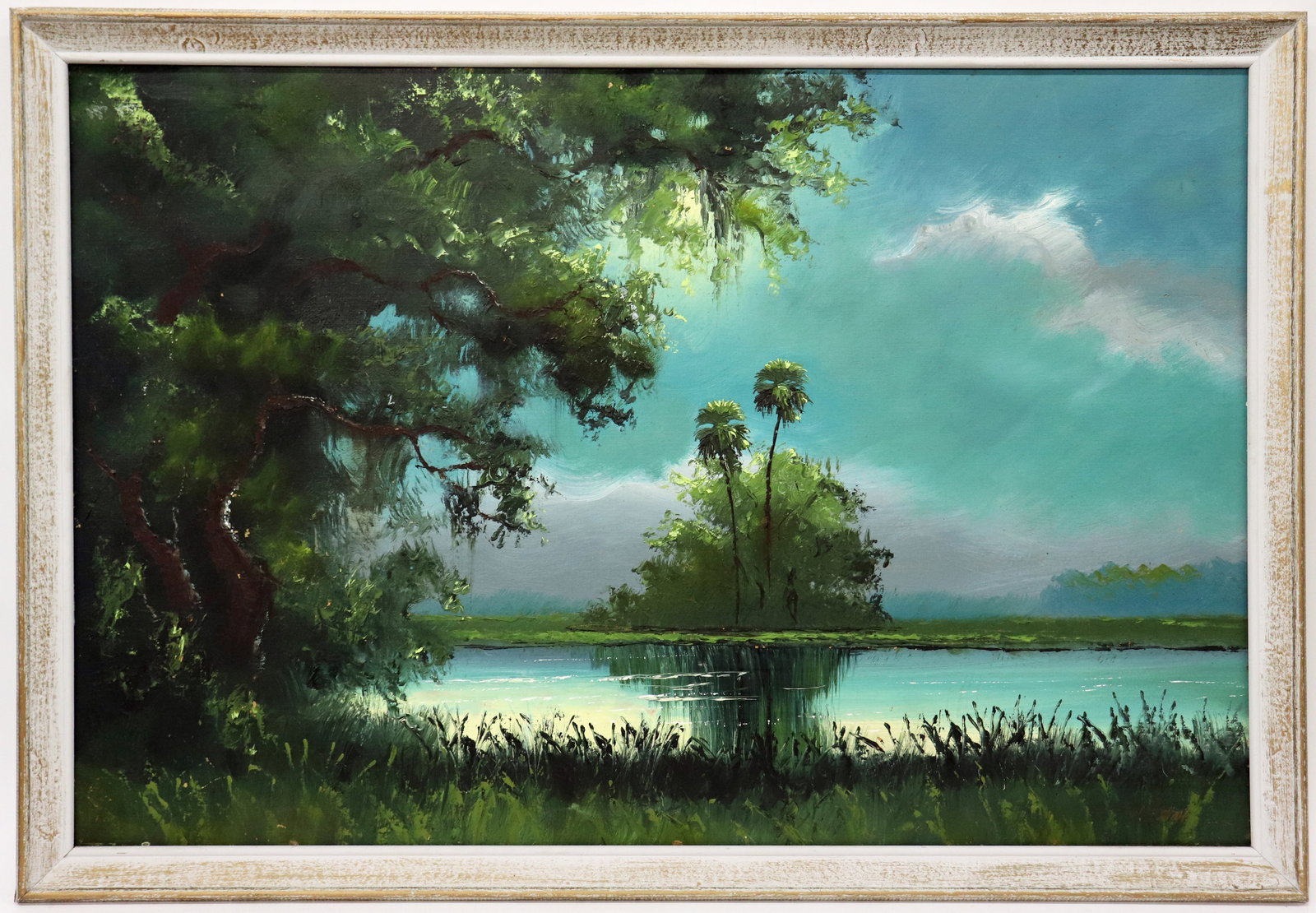 SAM NEWTON NIGHT PALMS HIGHWAYMEN PAINTING (1 of 6)