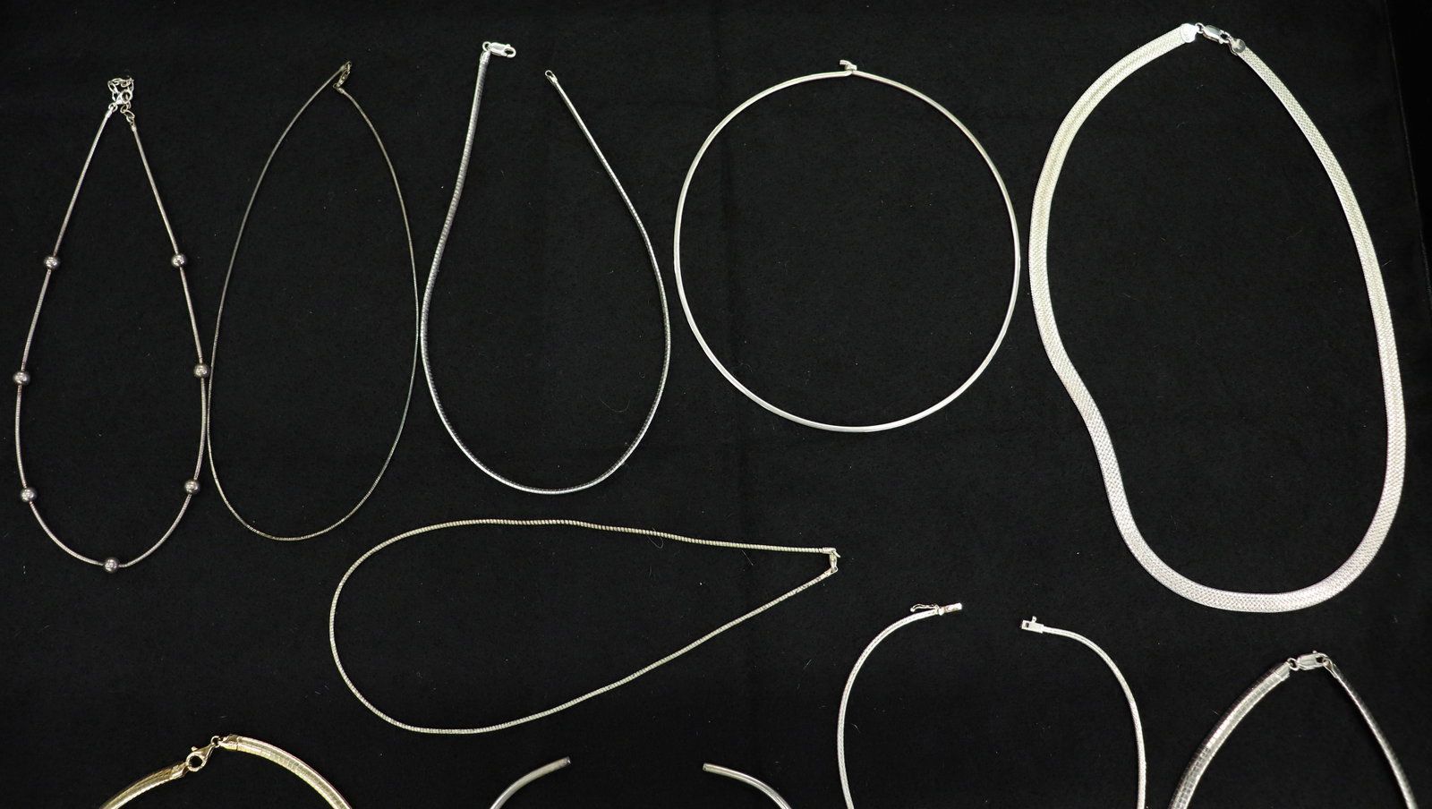 (10) STERLING SILVER NECKLACES - 2