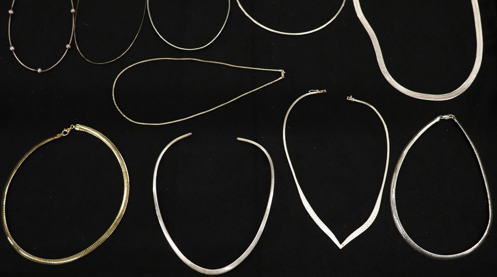 (10) STERLING SILVER NECKLACES - 3