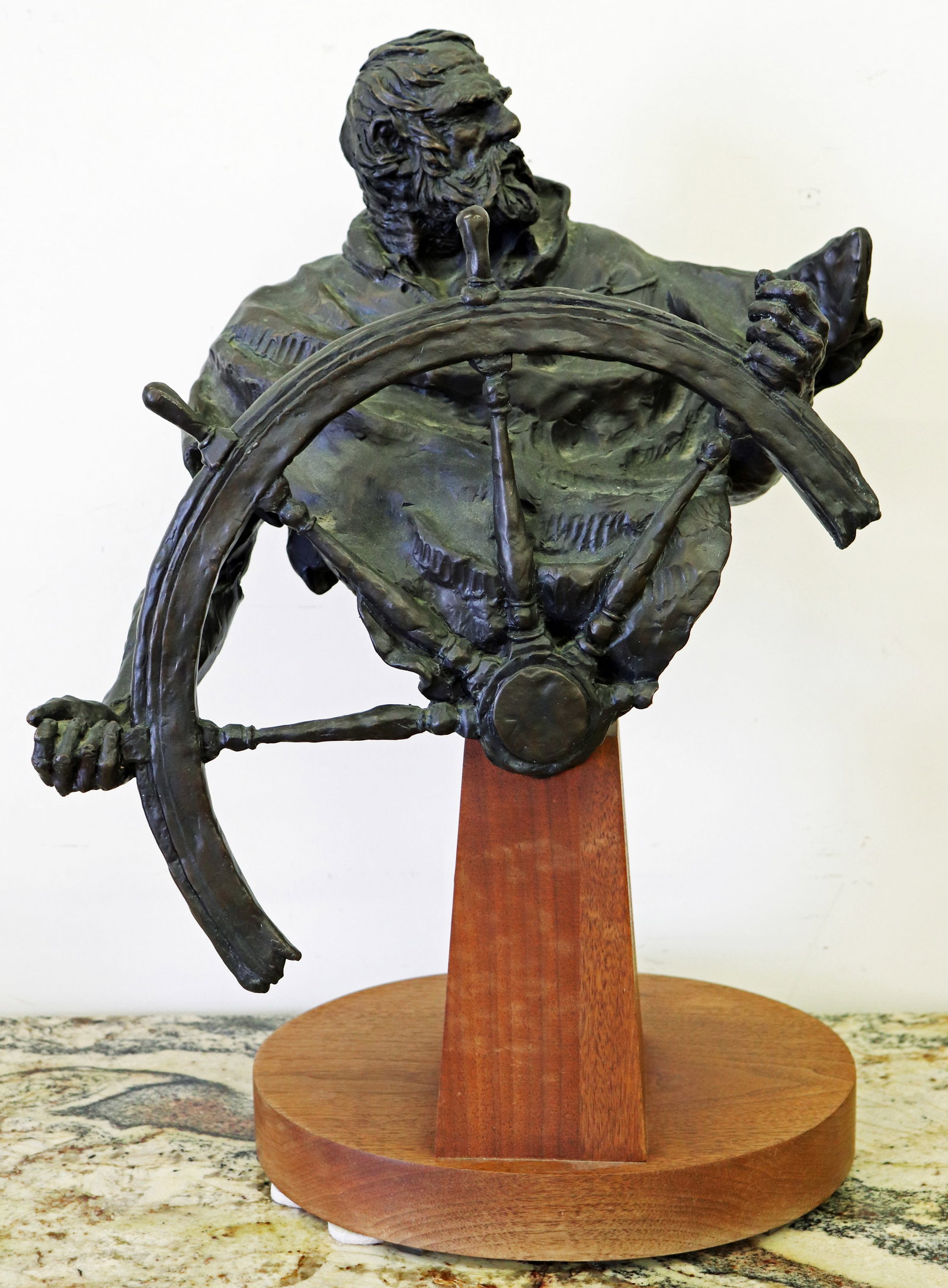 HERB MIGNERY BRONZE SHIP'S CAPTAIN SCULPTURE (1 of 4)