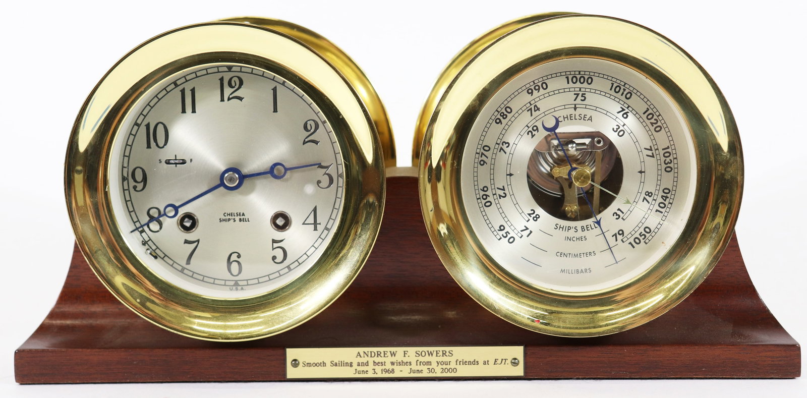 CHELSEA SHIPS BELL CLOCK SET (1 of 3)