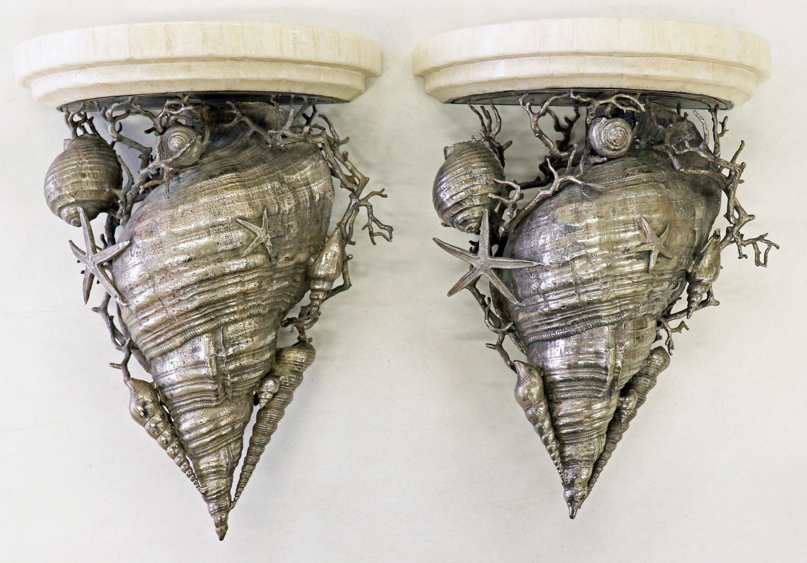 MAITLAND SMITH CONCH SHELL WALL SHELVES (1 of 3)