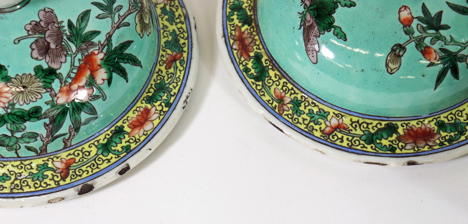 (2) CHINESE DRAGON LIDDED JARS - 5