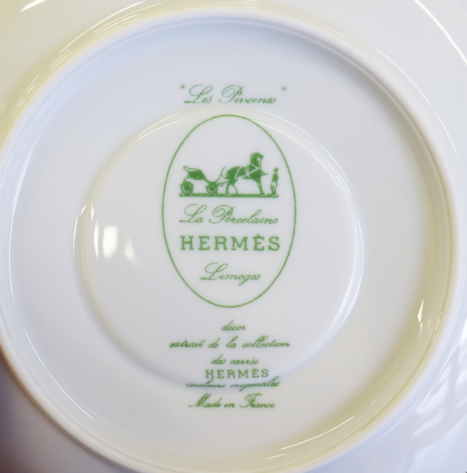 330+ PIECE HERMES LES PIVOINES PATTERN CHINA SET - 10