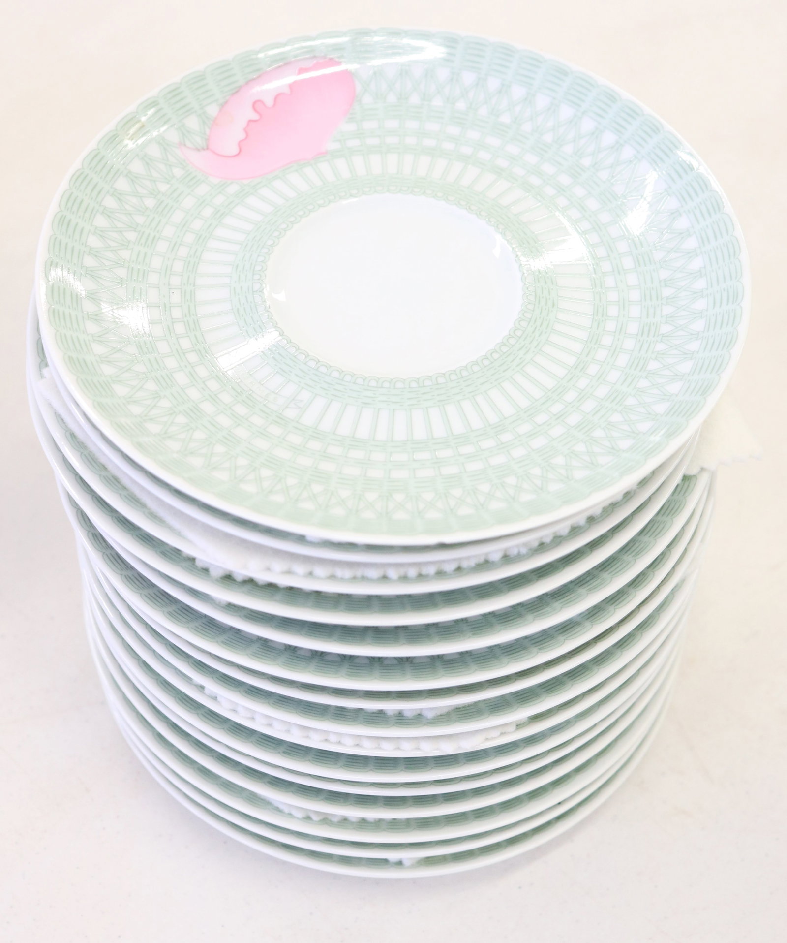 330+ PIECE HERMES LES PIVOINES PATTERN CHINA SET - 12