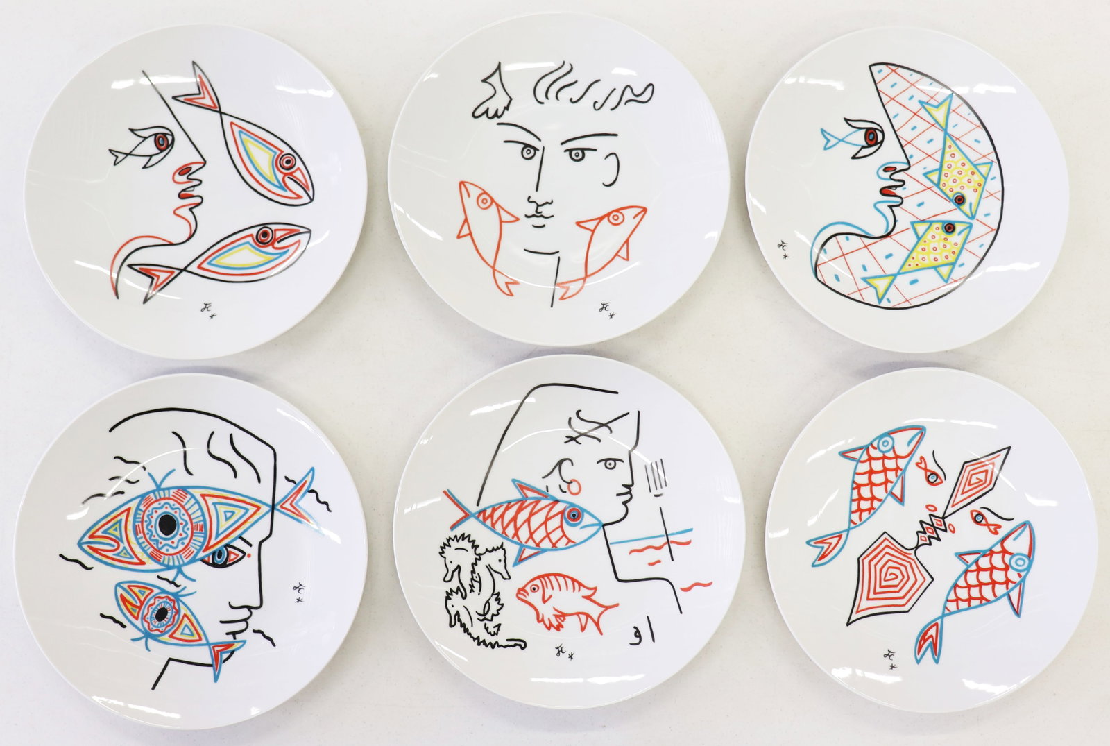 (6) JEAN COCTEAU ART PLATES FRANCE (1 of 2)