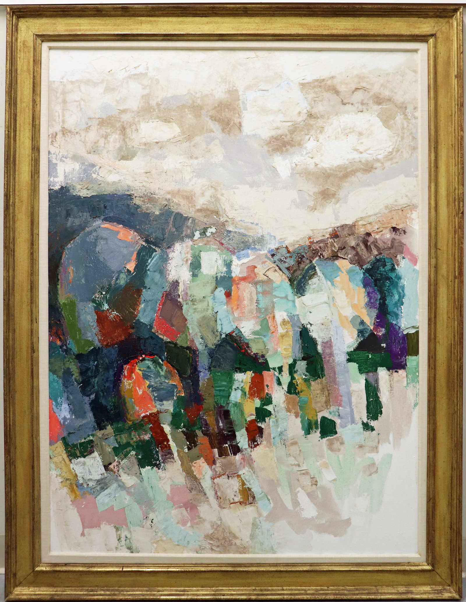 ABSTRACT OIL ON CANVAS PAINTING - E.A. (1 of 5)