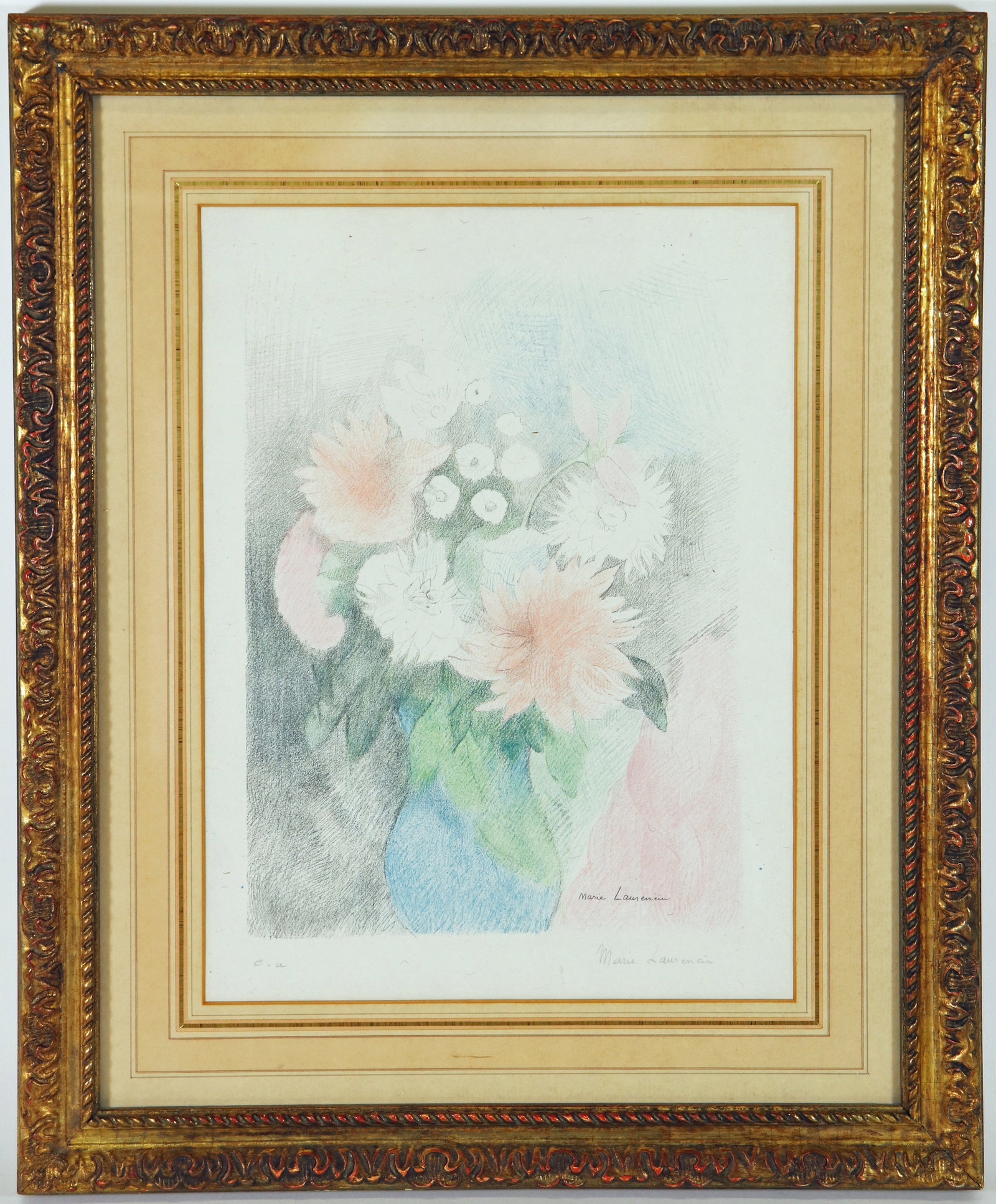 MARIE LAURENCIN FLORAL LITHOGRAPH (1 of 3)
