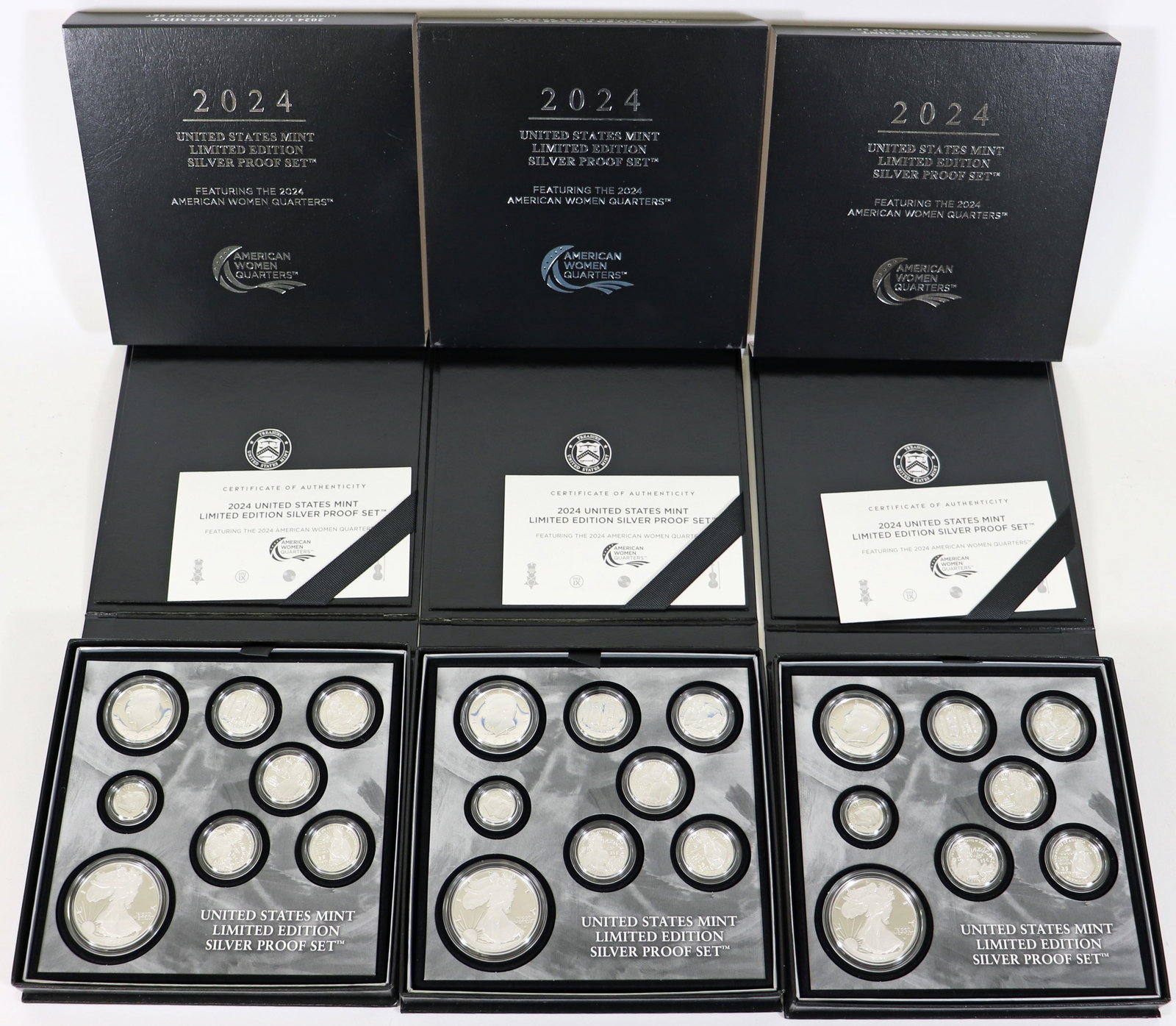 (3) 2024 US MINT LIMITED EDITION SILVER PROOF SETS (1 of 3)