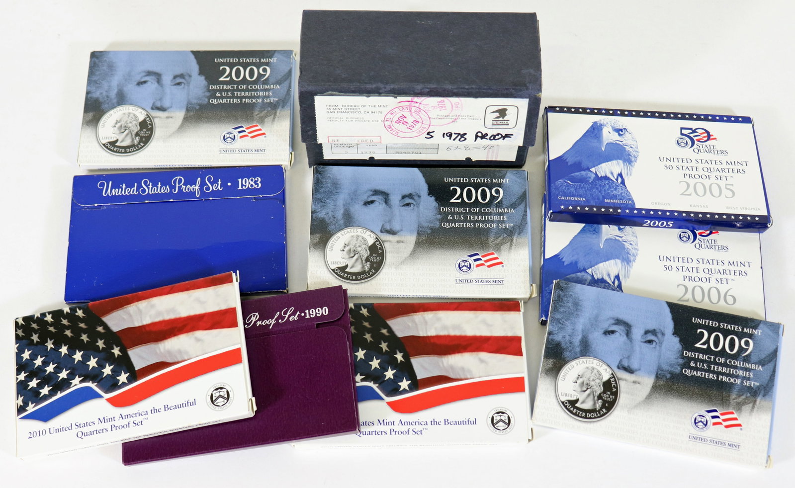 UNITED STATES COIN PROOF SETS, QUARTERS & MORE (1 of 2)