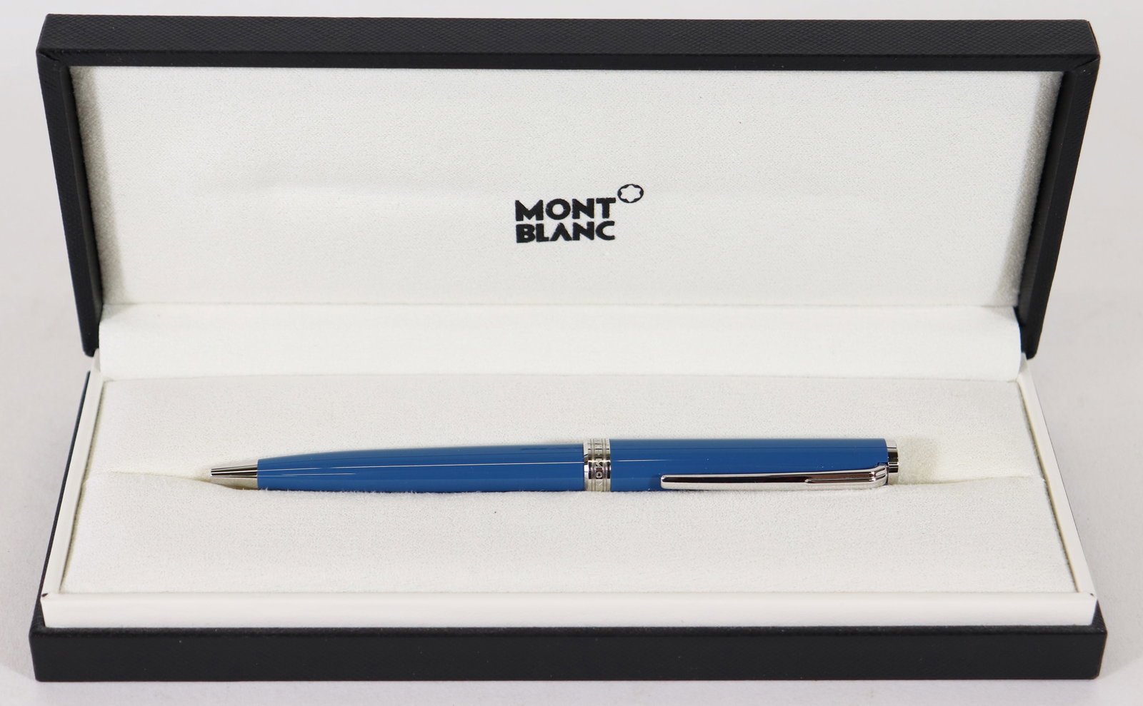 MONTBLANC PIX PETROL BLUE BALLPOINT PEN WITH BOX (1 of 4)