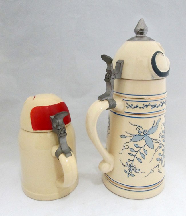 (2) WEBCO SCHULTZ & DOOLEY BEER STEINS Lot 13