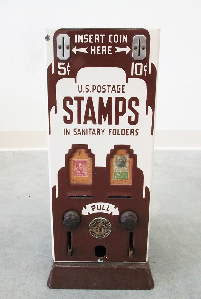 VINTAGE SHIPMAN STAMP DISPENSER MACHINE