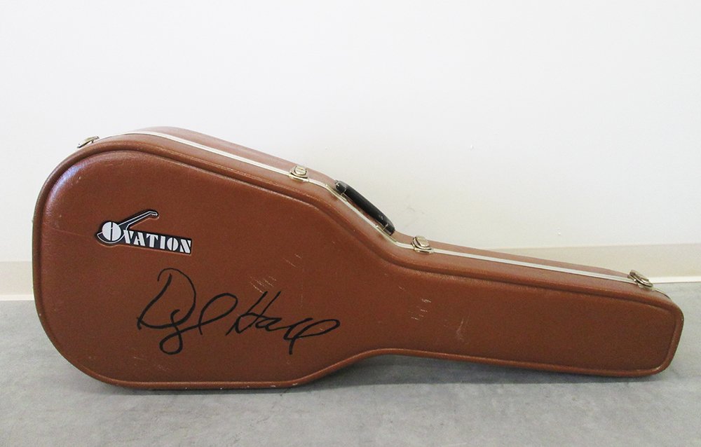 OVATION GUITAR - SIGNED BY DARYL HALL: Ovation model 1661 acoustic electric guitar with case signed by Daryl Hall from Hall & Oates.