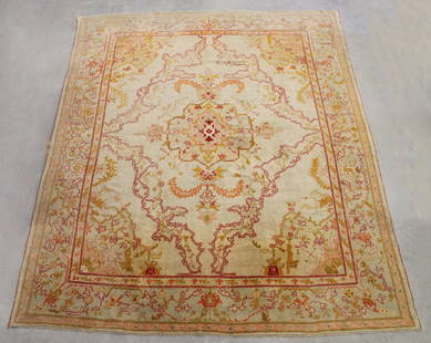 OUSHAK RUG 13' 8" X 11' 2": Purchased from Doris Leslie Blau New York.