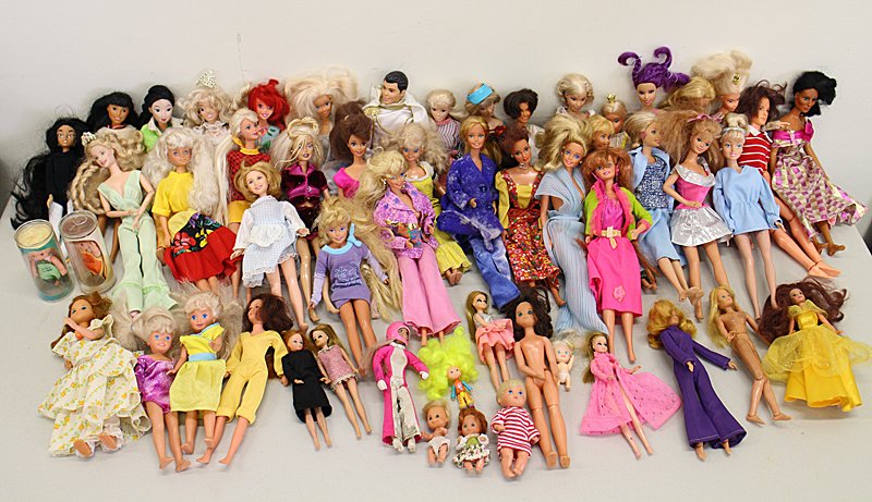 VINTAGE BARBIE DOLLS, FURNITURE & CLOTHES: Vintage Barbie dolls, modern furniture, clothing and accessories.