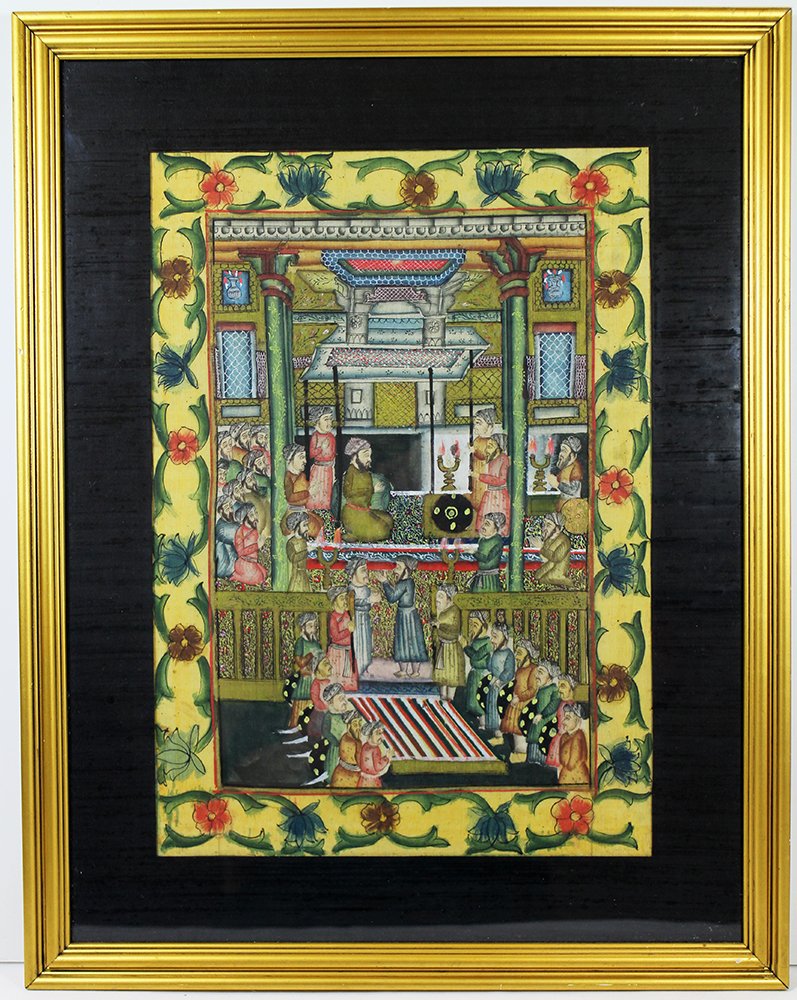 INDIAN PAINTING ON SILK (1 of 2)