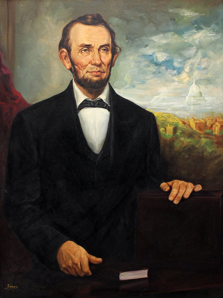 ABRAHAM LINCOLN PAINTING (1 of 2)
