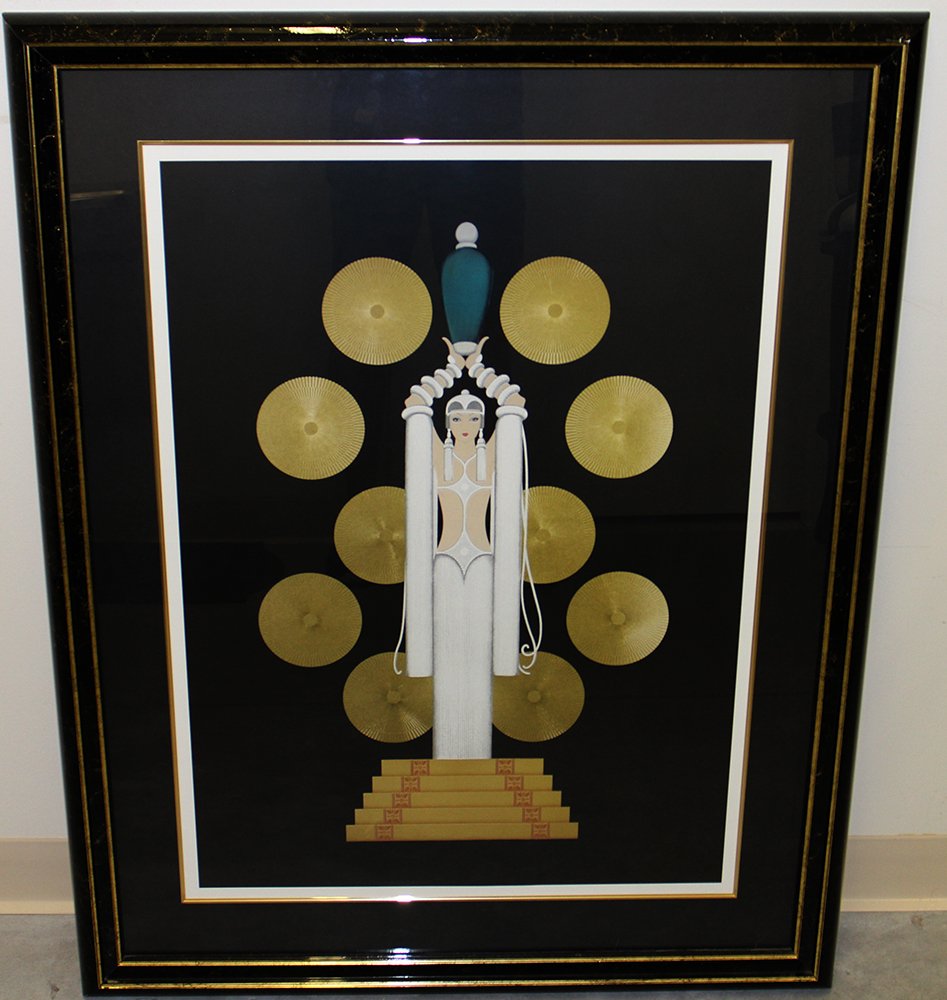 ART DECO STYLE LITHOGRAPH (1 of 3)