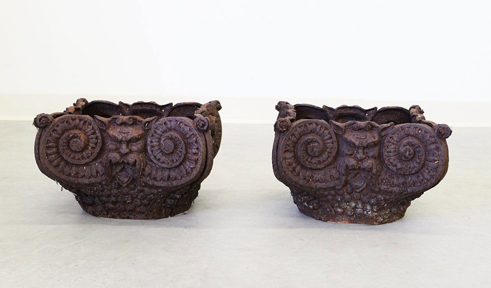 CAST IRON GARGOYLE PLANTER TOPPERS (1 of 3)
