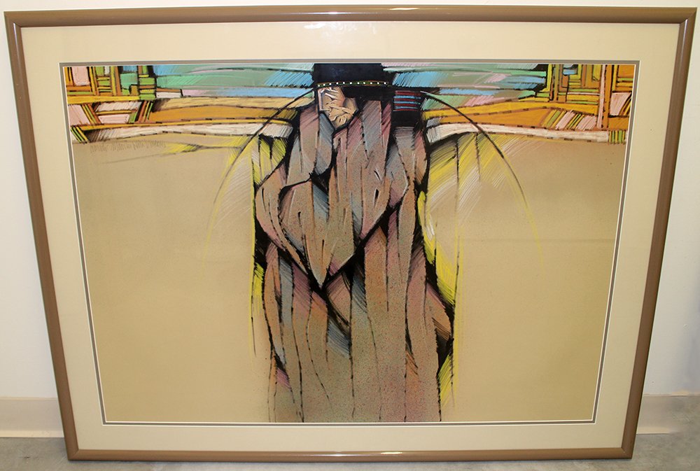 AMADO PENA MIXIED MEDIA PAINTING (1 of 3)