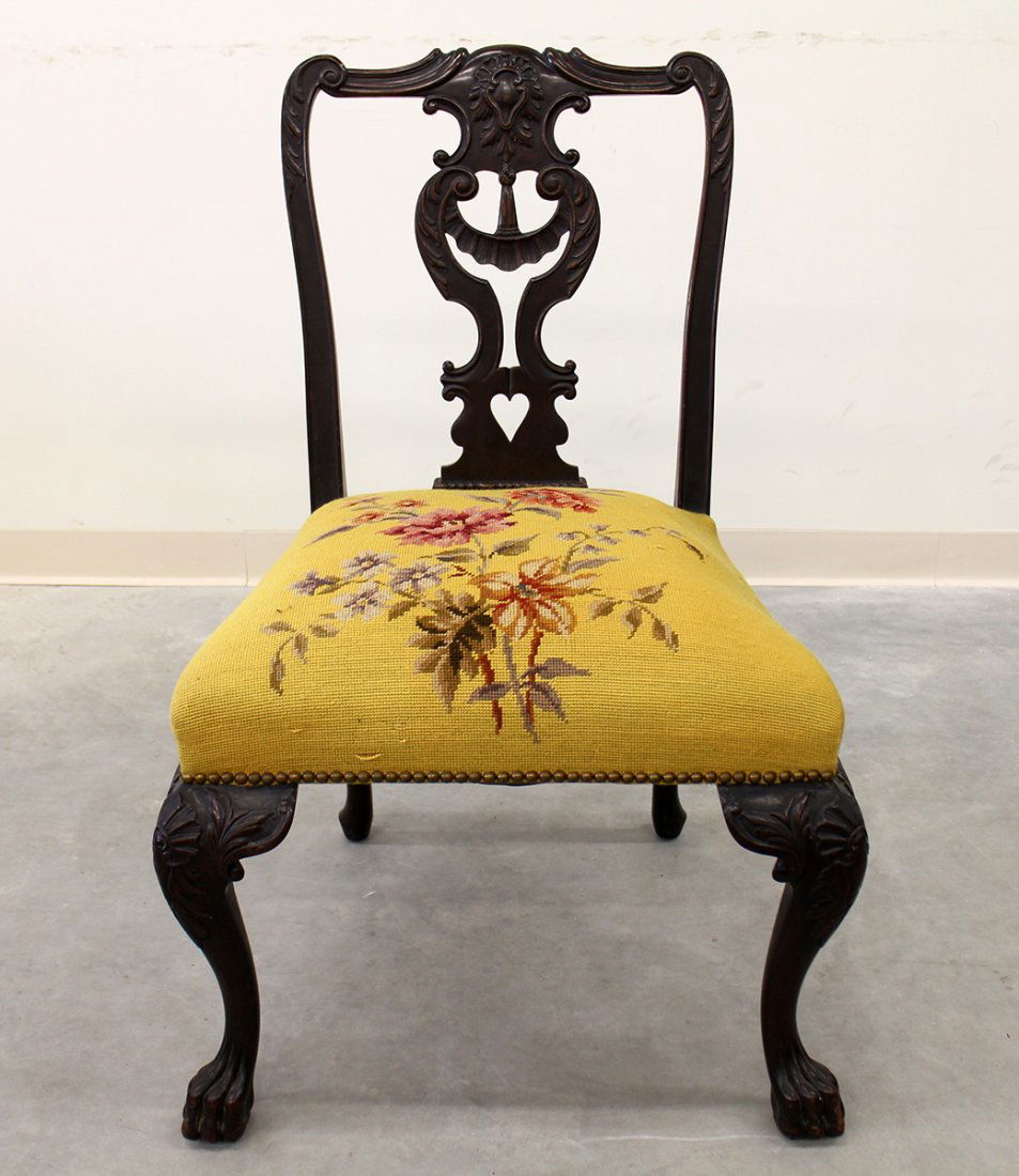 19TH CENTURY CHIPPENDALE STYLE CHAIR (1 of 4)