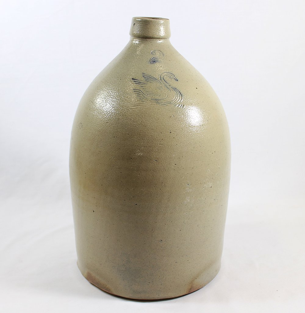 2 GALLON SALT GLAZE JUG (1 of 2)