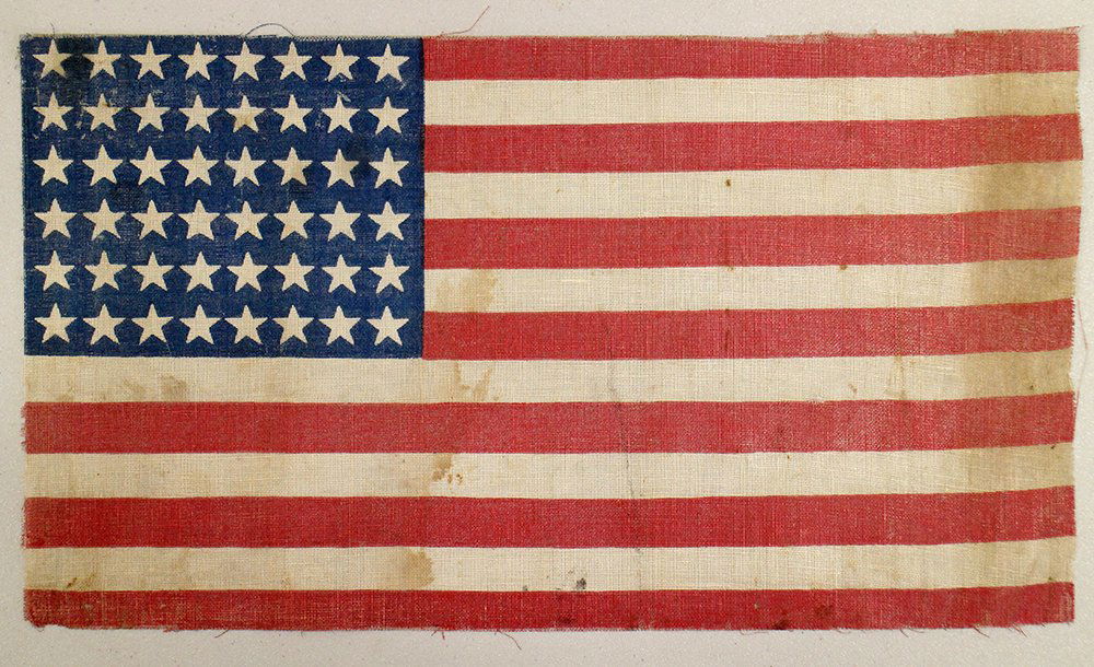 VINTAGE SMALL 48 STAR AMERICAN FLAG (1 of 1)