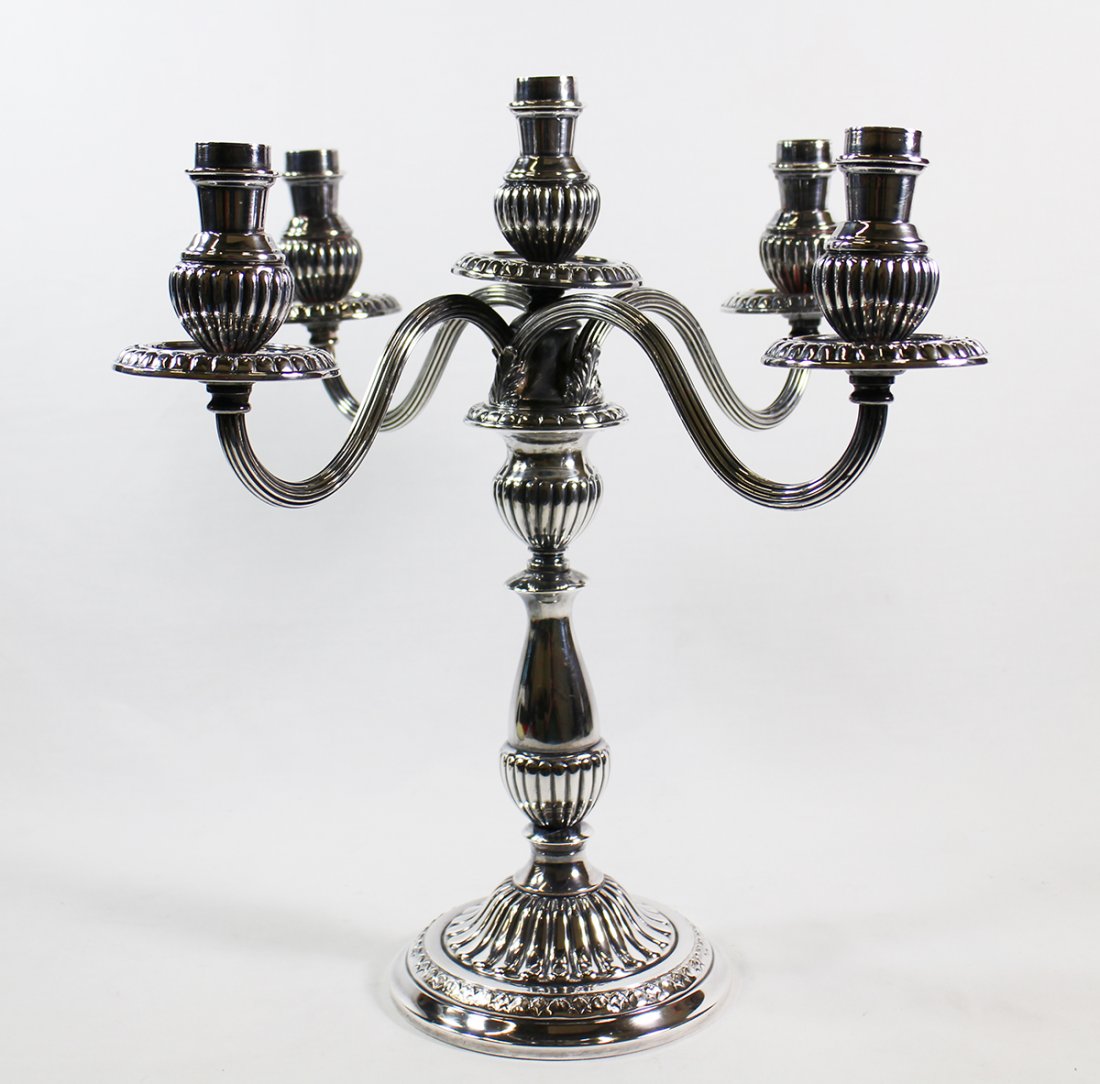 PERUVIAN STERLING SILVER CANDELABRA (1 of 4)