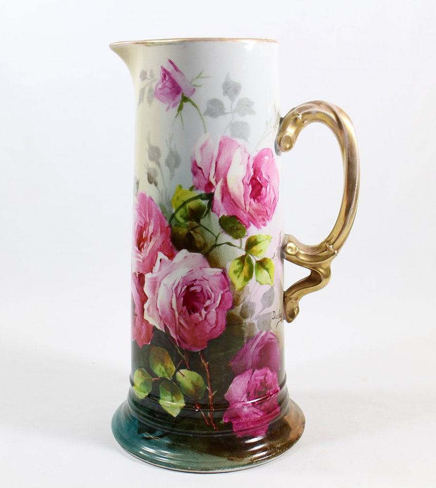 HAND PAINTED LIMOGES TANKARD (1 of 4)