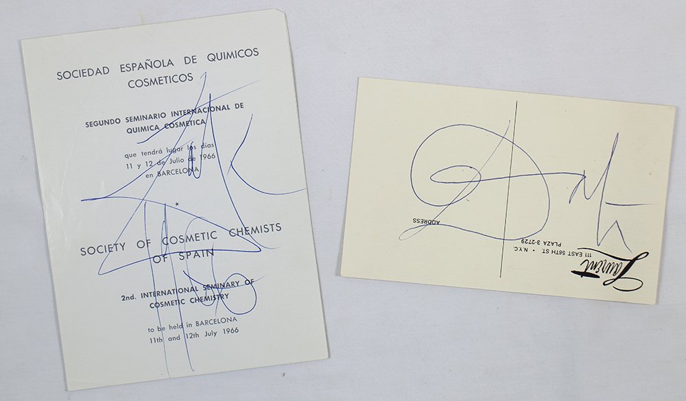 (2) SALVADOR DALI AUTOGRAPHS (1 of 2)