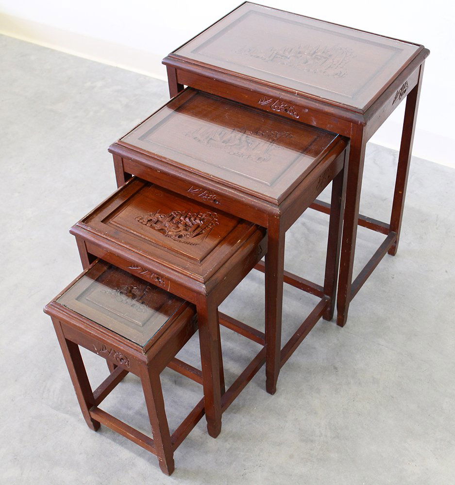 ORIENTAL NESTING TABLES (1 of 3)