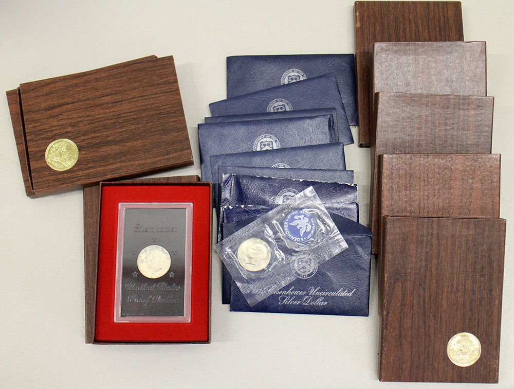 (19) SILVER EISENHOWER DOLLAR COINS (1 of 2)