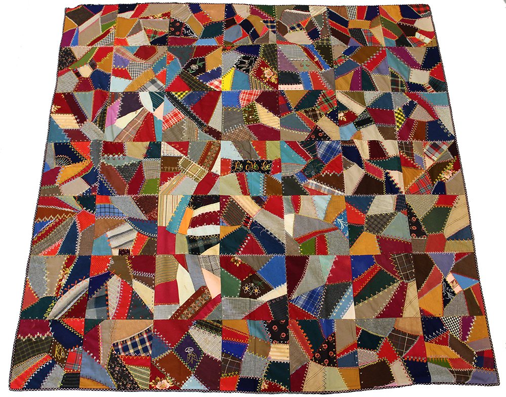 19TH CENTURY CRAZY QUILT (1 of 5)