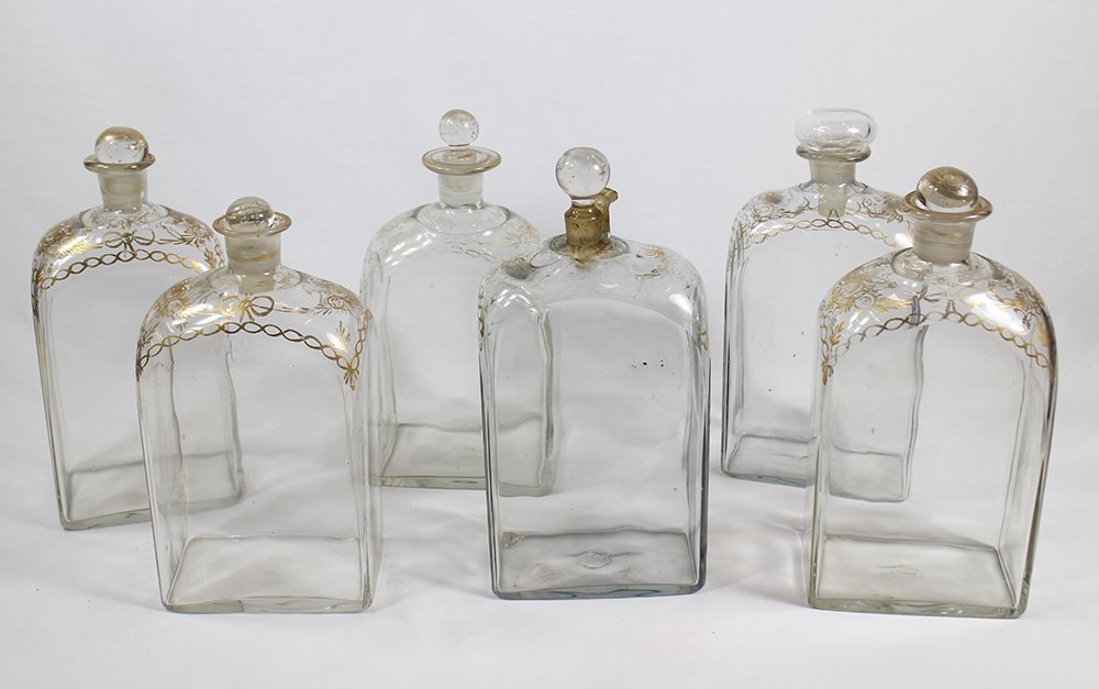 (6) 19TH CENT. DECANTERS (1 of 2)