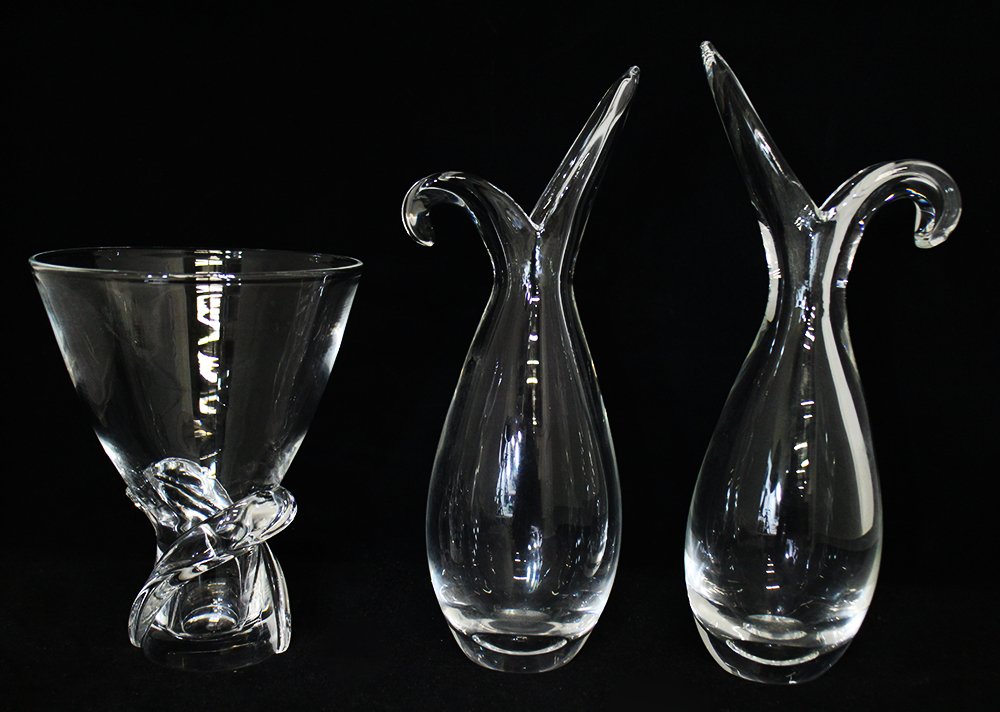 (3) STEUBEN VASES (1 of 2)